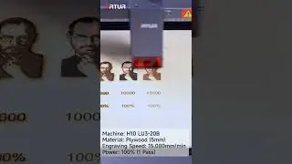 Ortur Laser Master H10 20W - Test of Plywood #OrturH10 #20W #testing #short