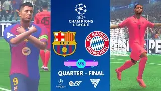 Barcelona Vs FC Bayern Munich | UEFA Champions League™ | Quarter-Finals | FC Mobile 25™ | Gameplay |