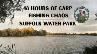 48 HOURS OF CARP FISHING CHAOS! Beginner battle against the wind at SUFFOLK WATER PARK - BIG LAKE🎣💨🐟