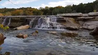 Listening to the Bull Creek Falls in Austin, Texas