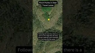 Deer travel routes and Pinch Point Setups || Deer Hunting Setups