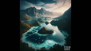 🏞️ Hyper-Realistic Saltwater Mountain Lake: Tropical Paradise Escape 🌴🌊 #artisticvision