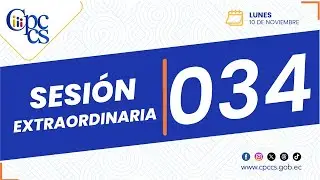 Sesi&oacute;n Extraordinaria No 034 del Pleno del CPCCS  - 10-11-2025