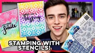 Stamping With Stencils & Inks!