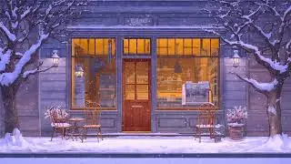 Snowy Coffee Shop in Japan ❄️ Calm Winter Lofi Beats for Focus & Relax