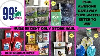 HUGE 99 CENTS ONLY STORE HAUL~AMAZING NAME BRAND ESSENTIALS JACKPOT~PLUS GIVEAWAY ENTER TO WIN🎊