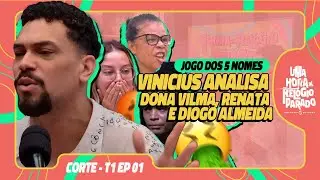 BBB 25: VIN&Iacute;CIUS ANALISA DONA VILMA, RENATA, DIOGO ALMEIDA E MAIS!