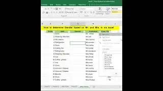 How to Determine Gender Based on Mr. and Mrs. | Step-by-Step Guide II #techiskills #exceltutorial