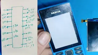 All keypad mobiles white  lcd ways ✅ // All points voltages explain with digram//Nokia 150 lcd ways/
