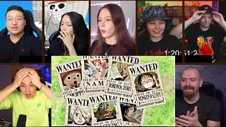 STRAW HATS BOUNTIES REVEAL! OP Episode 320 Reaction Mashup