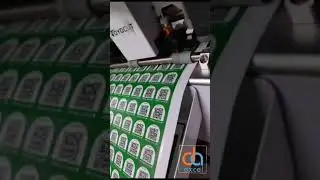Sheet form shape Cutting QR Fruit labels.