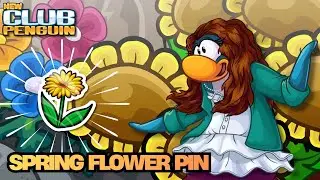 🌸 SPRING FLOWER PIN LOCATION |  New Club Penguin