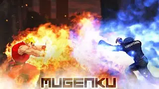 Red Flames vs Blue Flames! Fire Ken vs K Bloo XIII. Street Fighter MUGEN