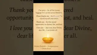 Repeat 11 times. Fast. Forgive. Heal. #NirjalaEkadashi #Hooponopono #ForgivenessPrayer #DivineReset