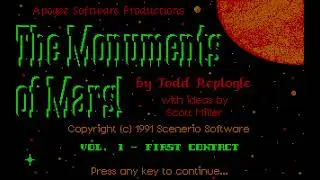 Monuments of Mars - Volume 1: First Contact (1991) [MS-DOS]