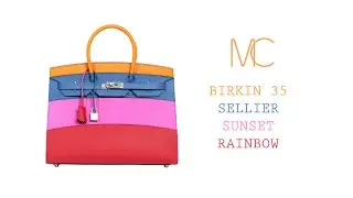 Hermes Sunset Rainbow Sellier Birkin 35 Limited Edition &bull; MIGHTYCHIC &bull;