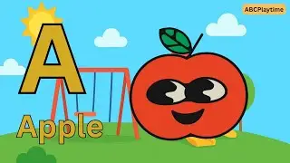ABC Learning for Kids | A is for Apple 🍎 | English Alphabet & Phonics Song | ABCPlaytime