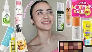 my top 50 recommendations under ₹500! Nykaa Hot Pink Sale 2023 💞💖