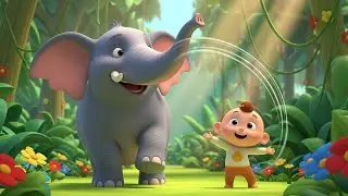 Little Elephant Trunk Trunk Trunk | Fun Animal Song | Preschool Sing Along