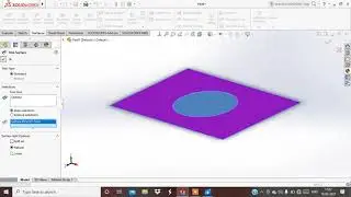 #Solidworks #planer surface #offset #ruled #extend #trim # untrim