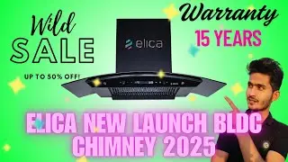 Elica New Launch BLDC Chimney 2025 🤩$ elica curve fl 900 bldc hac ltw ms nero