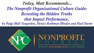 Nonprofit Organization Culture Guide, a Book Review