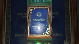 My Rotary Award from 2018 ￼