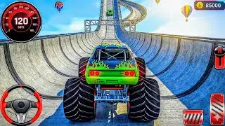 Monster Truck Stunt Racing Gameplay 🚛🔥 Mega Ramps | Car & Truck Games for Kids & Toddlers