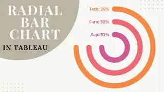 Как создать радиальную столбчатую диаграмму в Tableau