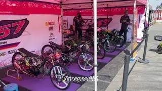 Deretan Motor Motor Ganas di Black Dragbike Semarang 2023