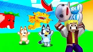 ESCAPAMOS DEL TSUNAMI DE BRAINROT CON BLUEY Y BINGO