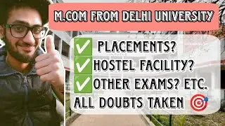 Doubts regarding M.COM from Department of commerce | DSE | University of Delhi | Reetik