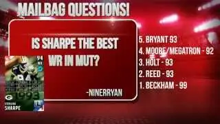 Top 5 WR In MUT 16 + New Legend Sterling Sharpe Review!