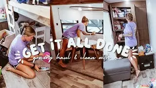 GET IT ALL DONE // Grocery Haul & Clean With Me