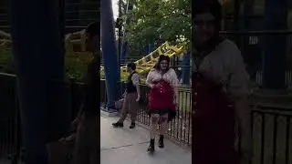 Scarowinds Entrance to Rippers Alley  2024 #scarowinds #halloween #carowinds #seasonsscreamings