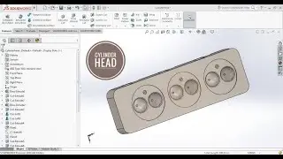 Cylinder head in solidworks