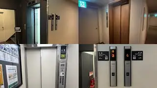 【1階乗場がw】ホテルルートイン熊本駅前のエレベーター2基