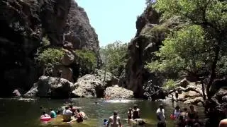 Throb Jumping Upper Cliff at Malibu Rock Pools
