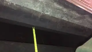 Fireplace smoke shelf opening measurement