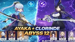Clean 36★ Spiral Abyss Run | C0 Ayaka & C0 Clorinde Teams
