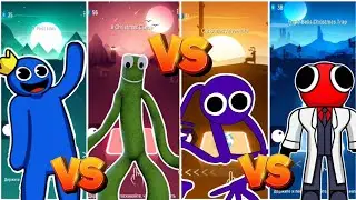 Rainbow Friends -  Blue vs Green vs Purple vs Red | Tiles hop