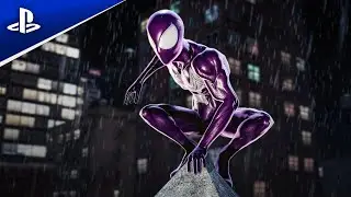 Ultimate Spider-Man Comic Style Symbiote Suit Mod in Marvel's Spider-Man 2
