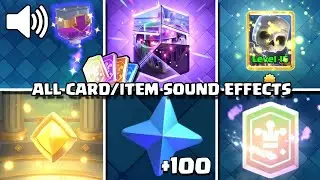 *ALL* Card/Item Sound Effects | Clash Royale