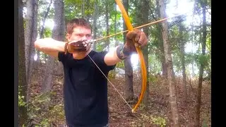 Shooting a Plains Indian Horse Bow
