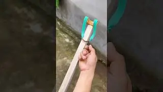 DIY Super Strong 4cm Flat Rubber Band Gun #diy #slingshot