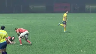 Rugby 22 - Bug - After Foul play incident. Ulster opposition Ai Flyhalf frozen in defence.