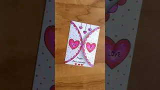 Happy anniversary card #diy #anniversarycard #greetingcard #greetings #satisfying #shorts #cards