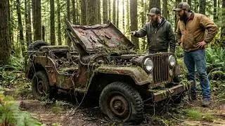 POV ASMR Restoration: Rescuing a Forgotten Jeep CJ-7 Abandoned in the Forest