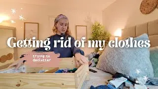GETTING RID OF MY CLOTHES! Going through my drawers to declutter & organize - Part 1