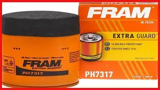 Fram PH7317 Extra Guard 10K Mile Change Interval Spin-On Oil Filter, black